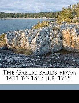 portada the gaelic bards from 1411 to 1517 [i.e. 1715]