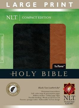 portada Nlt Compact Edition Bible Large Print, Blacl (en Inglés)