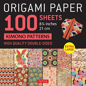 portada Origami Paper 100 Sheets Kimono Patterns 8 1 (en Inglés)