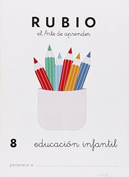 portada Rubio - Cuadernos Preescolar 8, Educación Infantil - 9788485109470 (in Spanish)