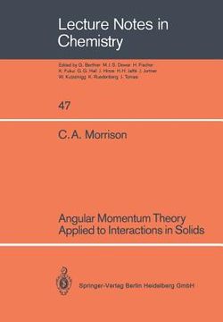 portada angular momentum theory applied to interactions in solids (en Inglés)