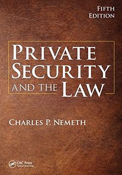 portada Private Security and the law (en Inglés)