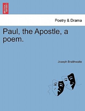 portada paul, the apostle, a poem. (en Inglés)