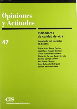 portada Indicadores de Calidad de Vida: Un Retrato del Bienestar en España (in Spanish)