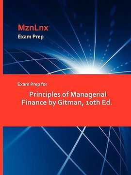 portada exam prep for principles of managerial finance by gitman, 10th ed.