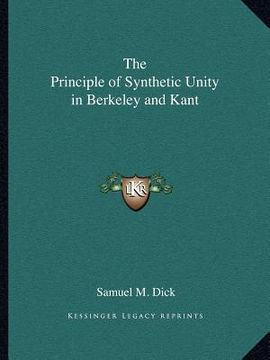 portada the principle of synthetic unity in berkeley and kant
