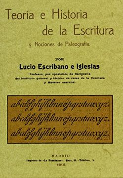 portada Teoría e Historia de la Escritura y Nociones de Paleografía