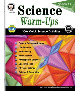 portada Science Warm-Ups, Grades 5-8 (in English)