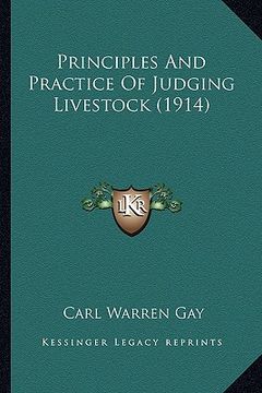 portada principles and practice of judging livestock (1914) (in English)