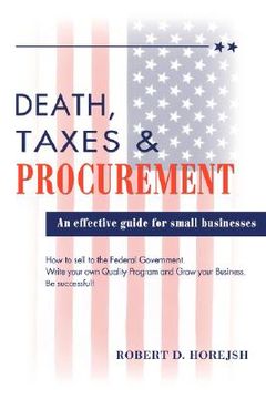 portada death, taxes & procurement (en Inglés)