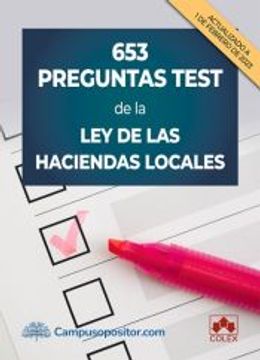 portada 653 Preguntas Test de la ley de las Haciendas Locales (in Spanish)