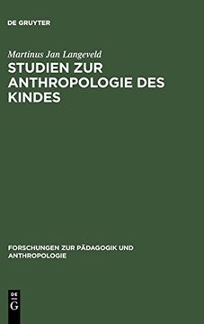 portada Studien zur Anthropologie des Kindes (Forschungen zur Pädagogik und Anthropologie) (en Alemán)