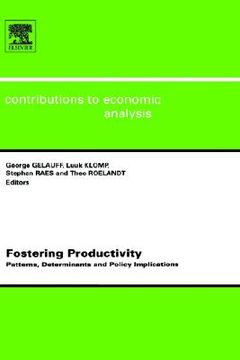 portada fostering productivity: patterns, determinants and policy implications (en Inglés)