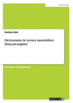 portada Dictionnaire de termes immobiliers (français-anglais) (en Francés)