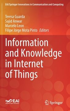 portada Information and Knowledge in Internet of Things 