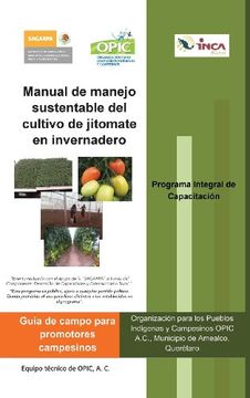 portada Manual de Manejo Sustentable del Cultivo de Jitomate en Invernadero