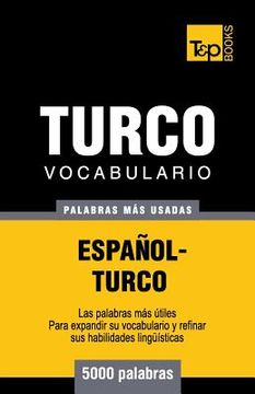 portada Vocabulario español-turco - 5000 palabras más usadas
