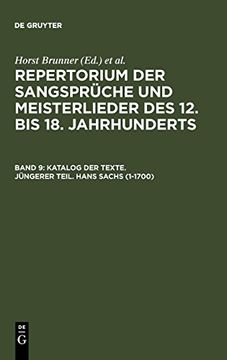 portada Katalog der Texte. Jungerer Teil. Hans Sachs (1-1700) (en Alemán)
