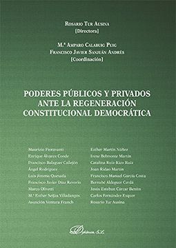 portada Poderes públicos y privados ante la regeneración constitucional democrática