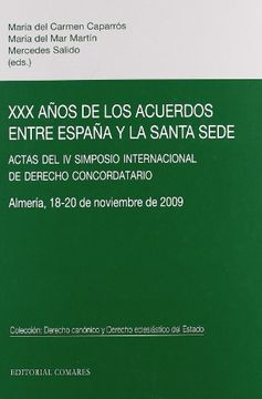 portada XXX años de los acuerdos entre España y la santa sede
