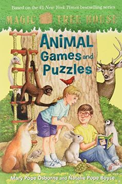 portada Animal Games and Puzzles From the Tree House (Magic Tree House: Stepping Stone Book) (en Inglés)