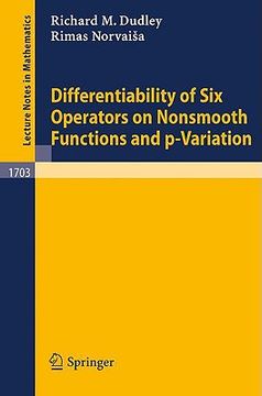 portada differentiability of six operators on nonsmooth functions and p-variation (in English)