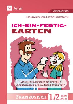 portada Ich-Bin-Fertig-Karten Franzoesisch Lernjahr 1-2 (in German)