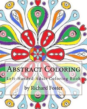 portada Abstract Coloring: Left-Handed Adult Coloring Book (en Inglés)