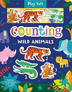 portada Counting Wild Animals (Soft Felt Play Books) (en Inglés)