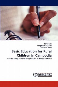 portada basic education for rural children in cambodia (en Inglés)
