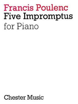portada 5 impromptus for piano (in English)