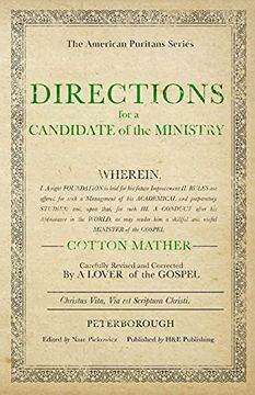 portada Directions for a Candidate of the Ministry (The American Puritan) (en Inglés)