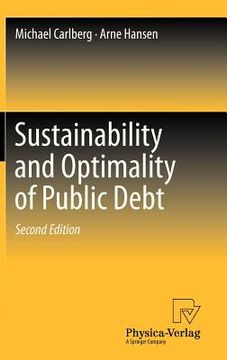 portada sustainability and optimality of public debt (in English)