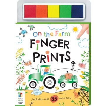 portada On the Farm Finger Prints | Fingerprint Activity Book | Finger Painting Book for Toddlers | Fingerprint ink Paint pad | Finger Print kit | Farm Book