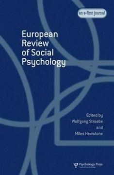 portada european review of social psychology: volume 16 (en Inglés)