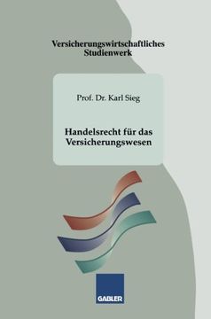 portada Handelsrecht für das Versicherungswesen (German Edition)