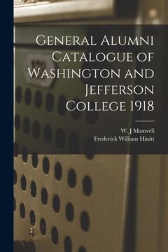 portada General Alumni Catalogue of Washington and Jefferson College 1918 (in English)