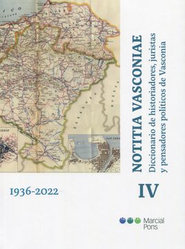portada Notitia Vasconiae iv 1936-2022. Diccionario de Historiadores, Juristas y Pensadores de Vasconia