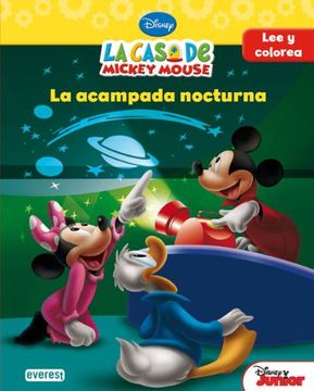 portada La Casa de Mickey Mouse. La Acampada Nocturna: Lee y Colorea (la Casa de Mickey Mouse / Libros Singulares)