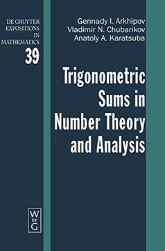 portada Trigonometric Sums in Number Theory and Analysis (en Inglés)