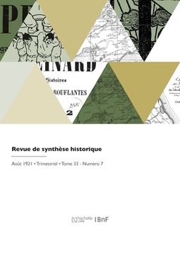 portada Revue de synthèse historique (en Francés)