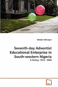 portada seventh-day adventist educational enterprise in south-western nigeria (en Inglés)