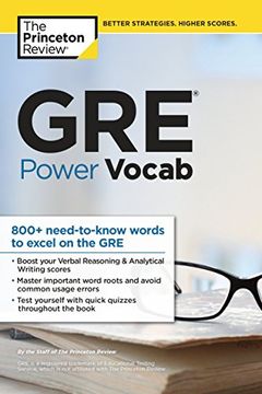 portada Gre Power Vocab (Graduate School Test Preparation) (en Inglés)