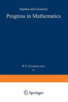 portada Progress in Mathematics: Algebra and Geometry (en Inglés)