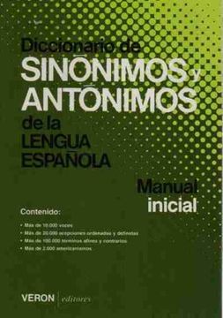 portada Diccionario de Sinónimos y Antónimos