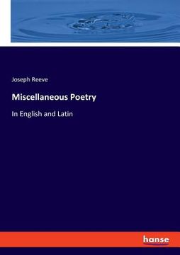portada Miscellaneous Poetry: In English and Latin (en Inglés)