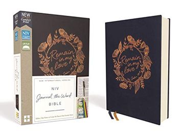portada Niv, Journal the Word Bible, Cloth Over Board, Navy, red Letter Edition, Comfort Print: Reflect, Take Notes, or Create art Next to Your Favorite. Or Create art Next to Your Favorite Verses 