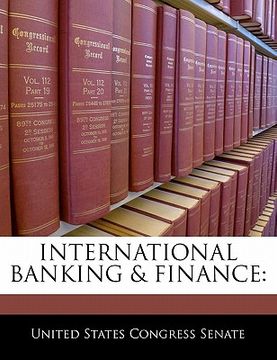 portada international banking & finance (en Inglés)