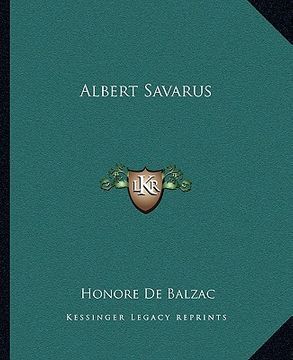 portada albert savarus (en Inglés)