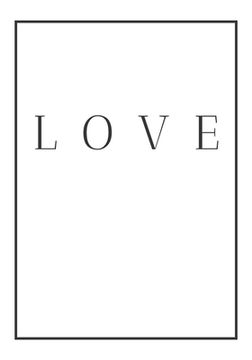 portada Love: A decorative book for coffee tables, end tables, bookshelves and interior design styling Stack home books to add decor (in English)